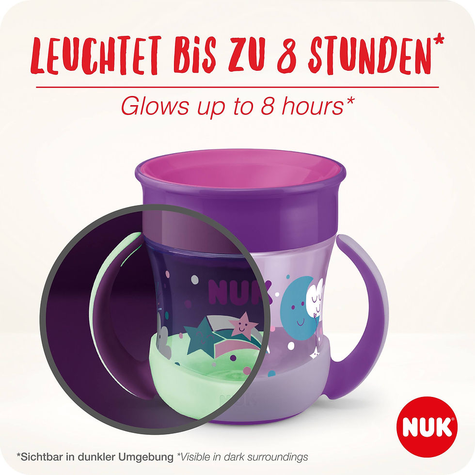 الصورة المصغرة: NUK Mini Magic Cup Night baby bottle for drinking