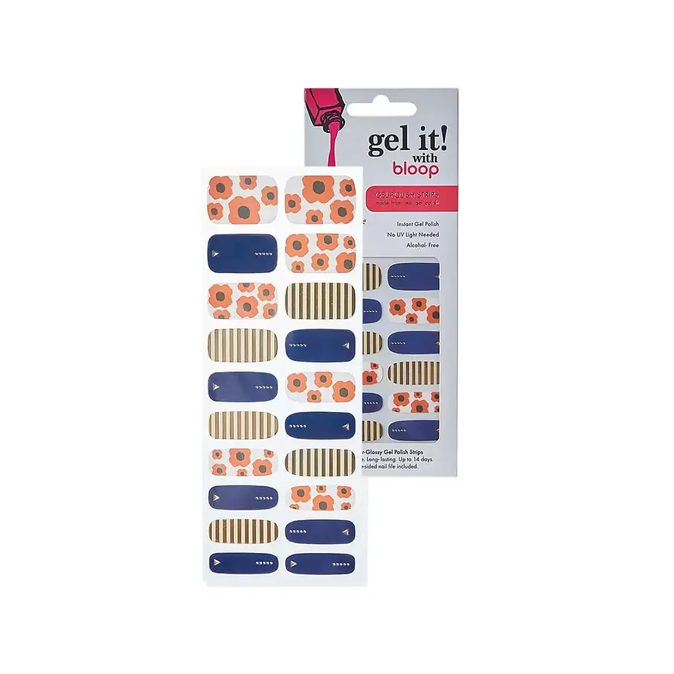 الصورة المصغرة: Bloop Nail Stickers Queen Bee Blue - 20 pcs nail stickers colourful