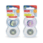 NUK Space Night Silicone 0-6m 2/box
