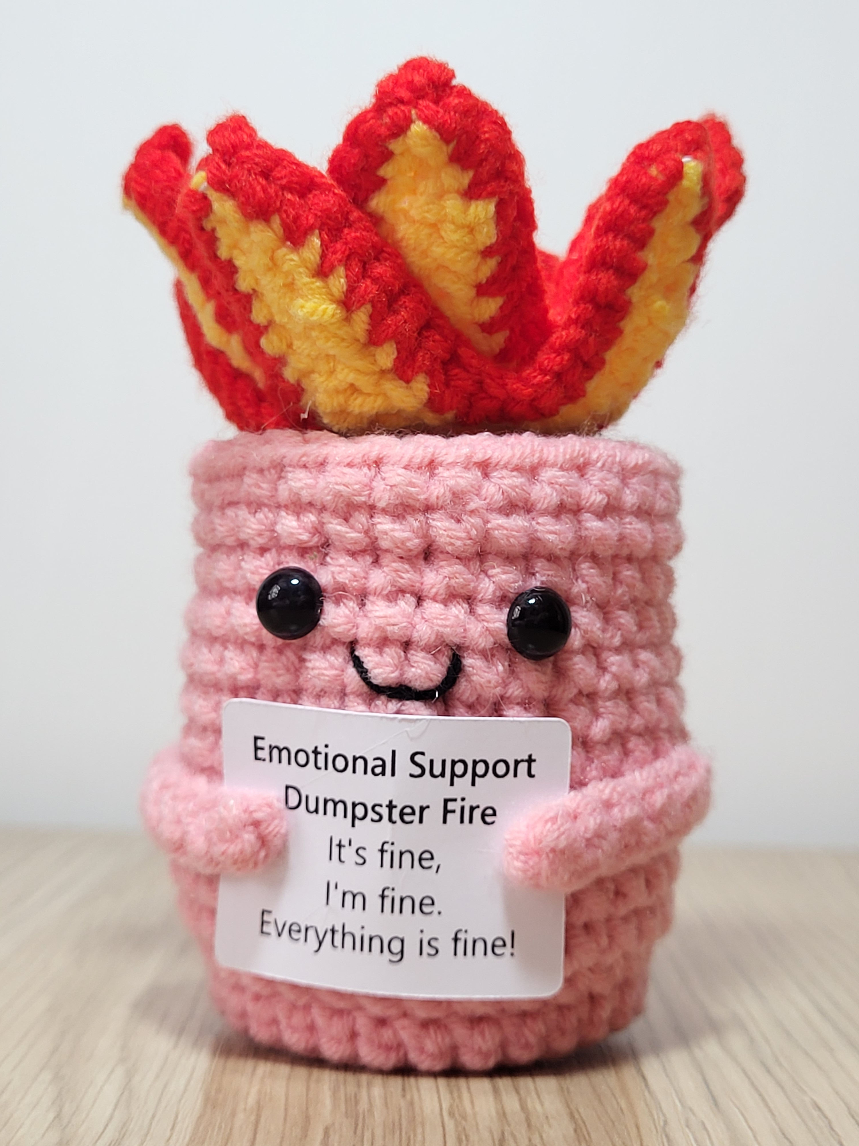 Positive pink dumpster fire
