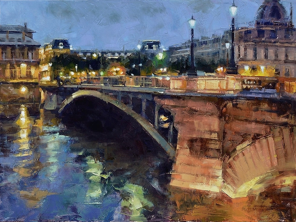 Bridge Lights, Pont d'Arcole, Paris 36x4