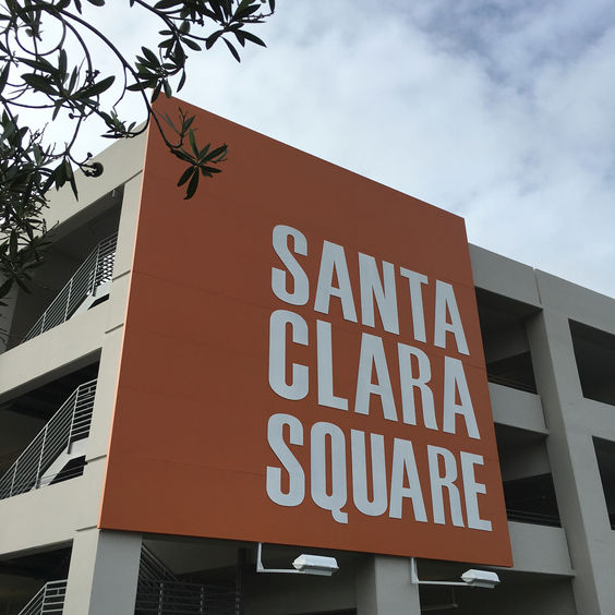 Santa Clara Square Garage ID Sign