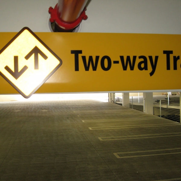 Overhead Directional Sign