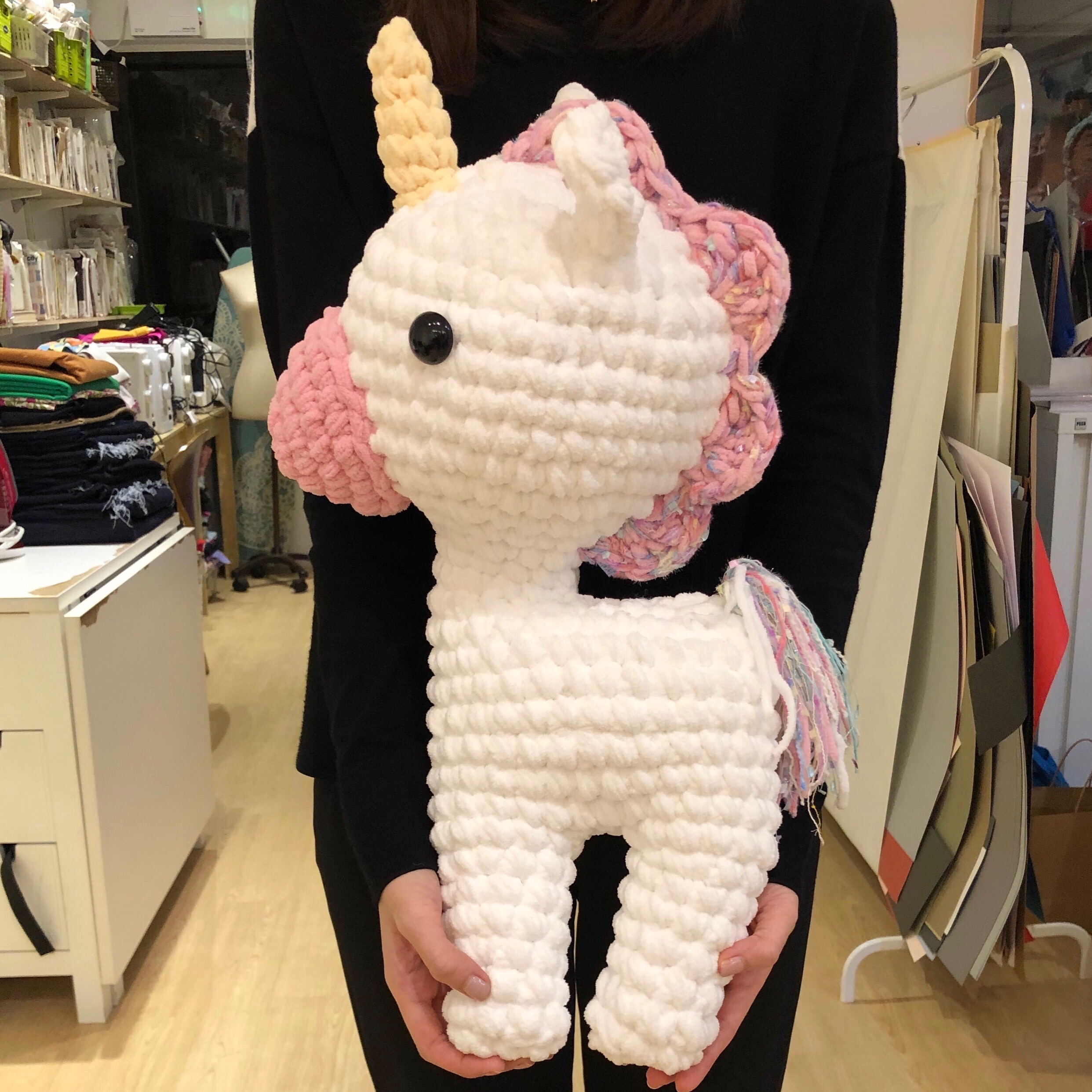 Large Crochet Unicorn