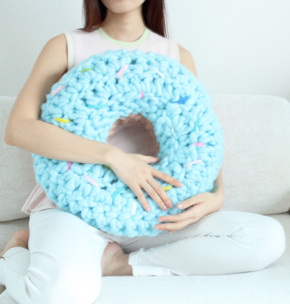 Crochet Donut Cushion