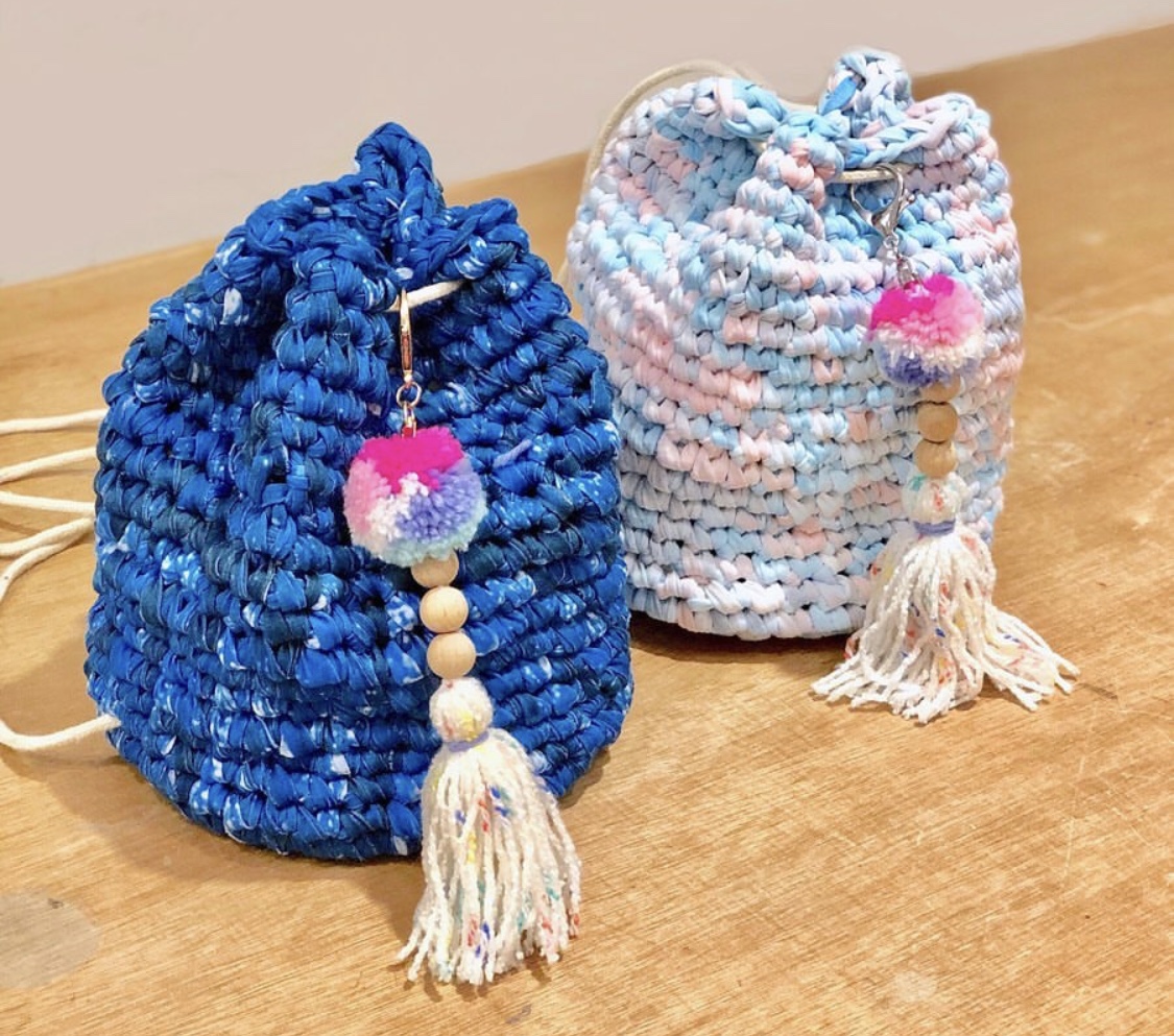 Crochet Bucket Backpack