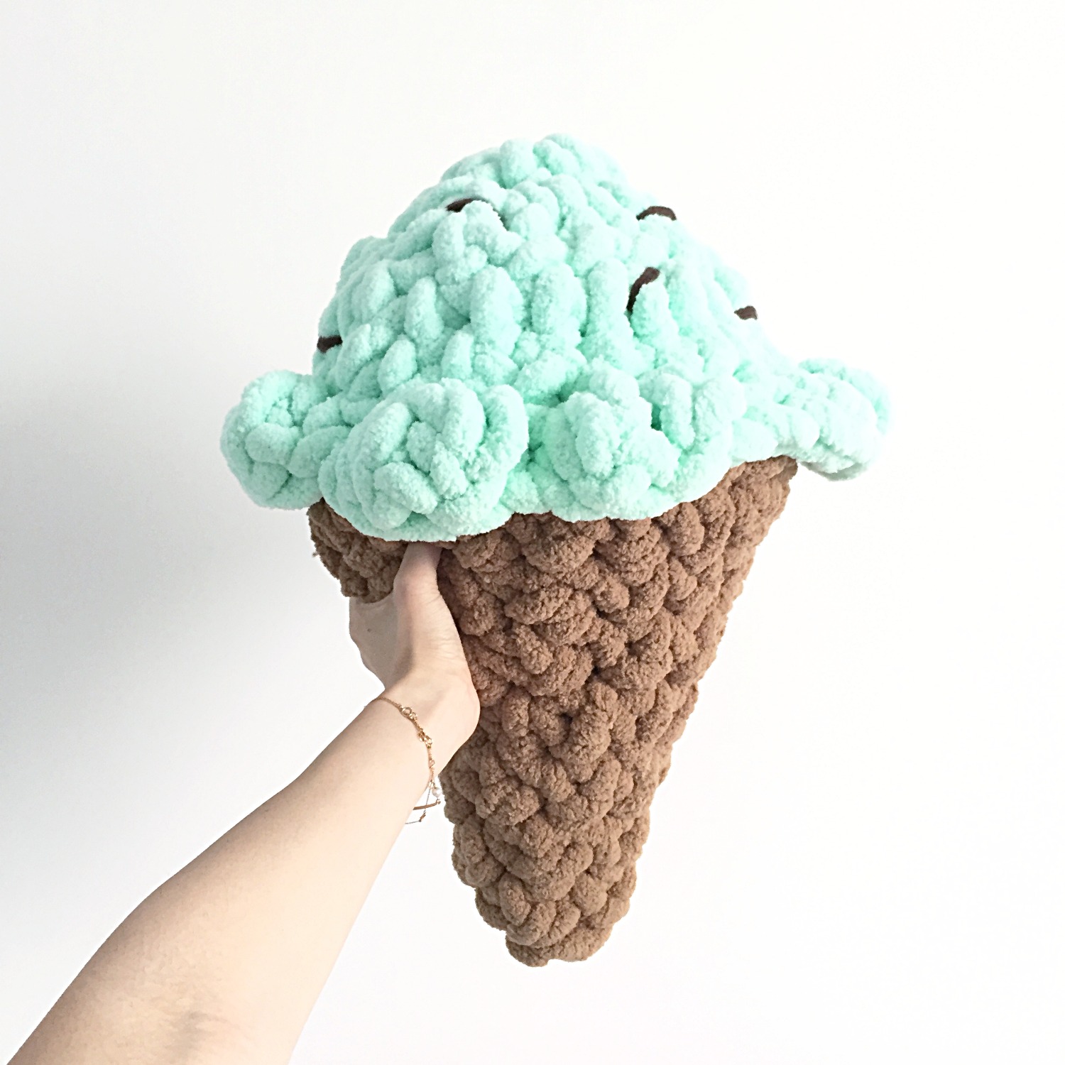 Crochet Ice Cream Cushion