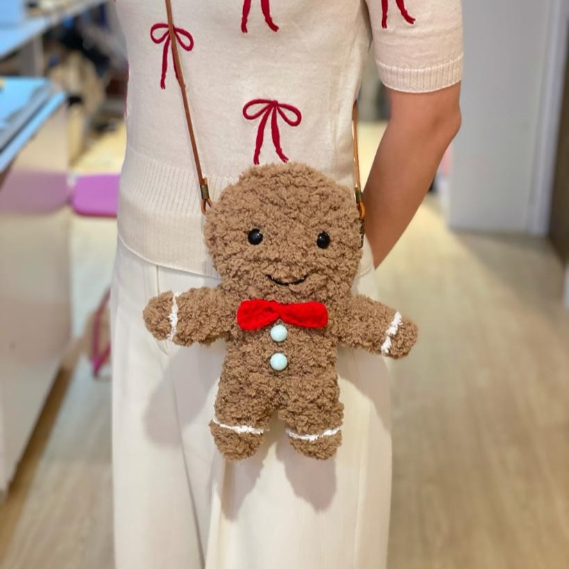 Crochet Gingerbread Man Bag