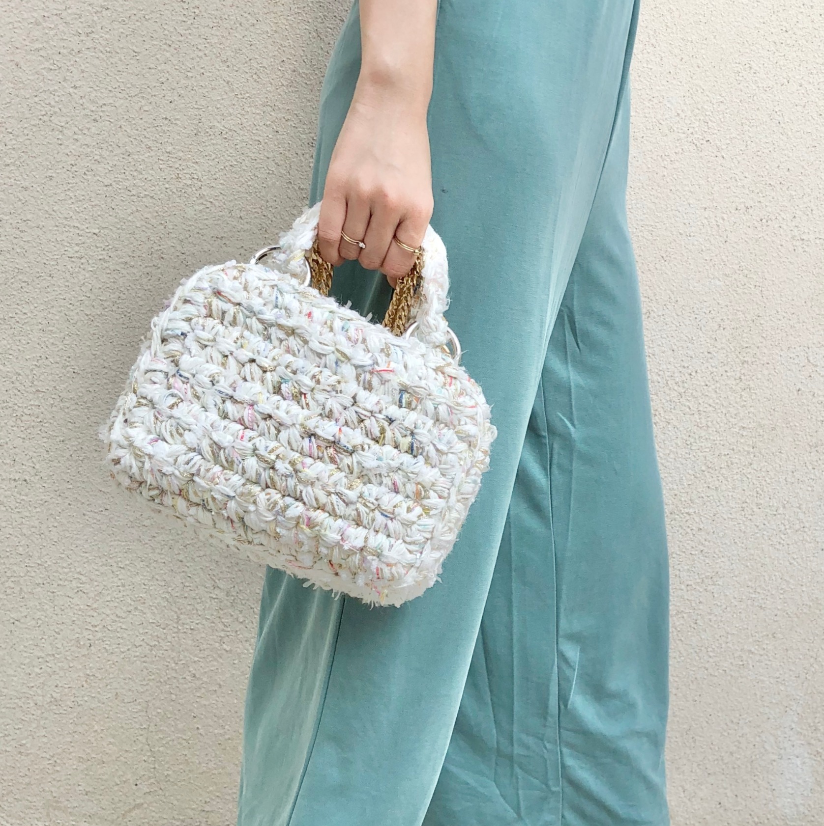 Crochet Fancy Vanity Bag