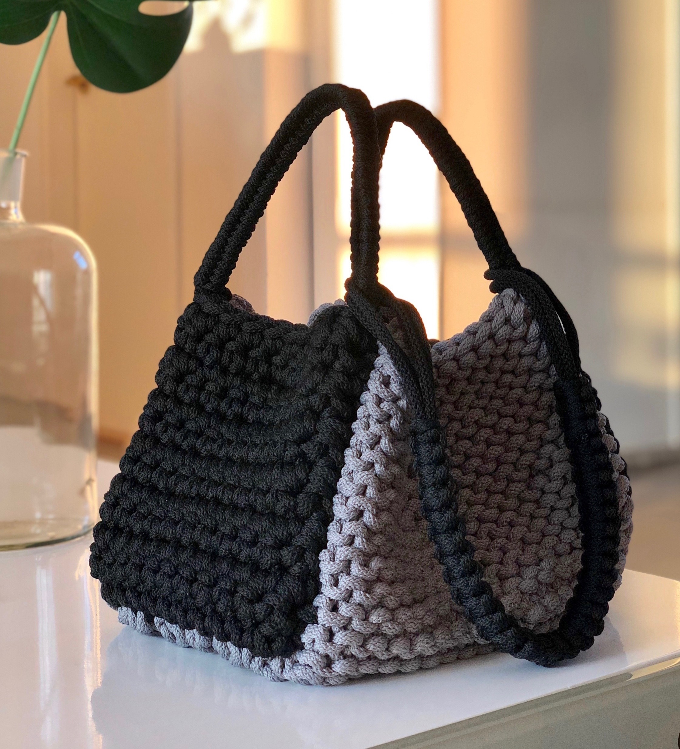 Crochet Two-Way Handbag