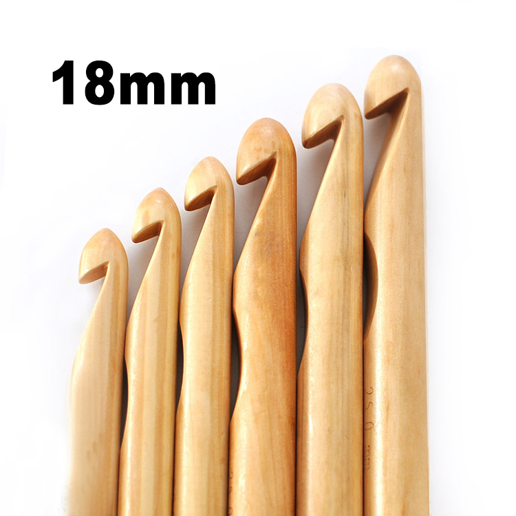 Super Chunky Wooden Crochet Hook 18mm