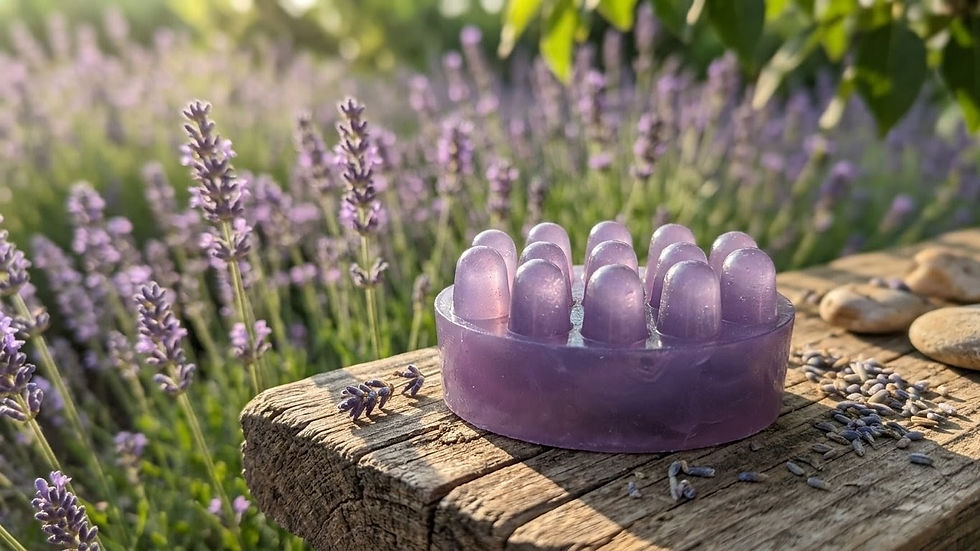 Thumbnail: Lavender massage soap bar About 5oz