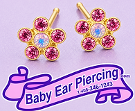 Gold Earrings at Baby Ear Piercing-San Jose.png