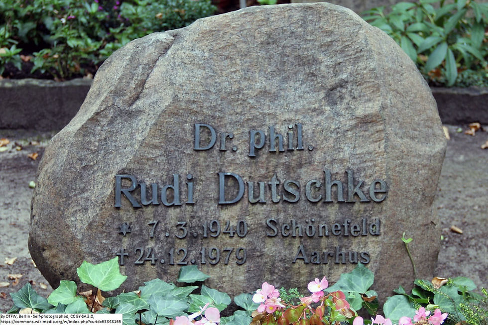 Tombe de Rudi Dutschke au cimetière de Berlin-Dahlem.