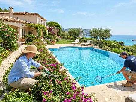 Entretien piscine et jardin en location saisonnière à Gassin : organiser la maintenance d’une villa louée