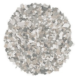 Polymer floor color Stony Creek flakes