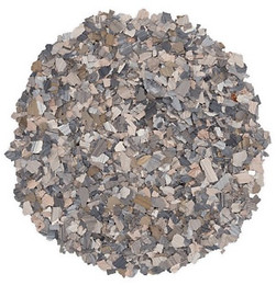 Polymer floor color Sycamore flakes