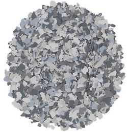 Polymer floor color Polar flakes