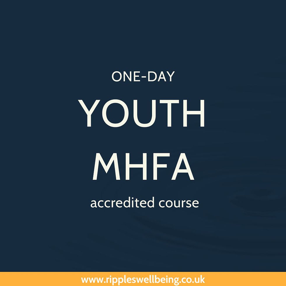 Youth MHFA Level 2 accredited course