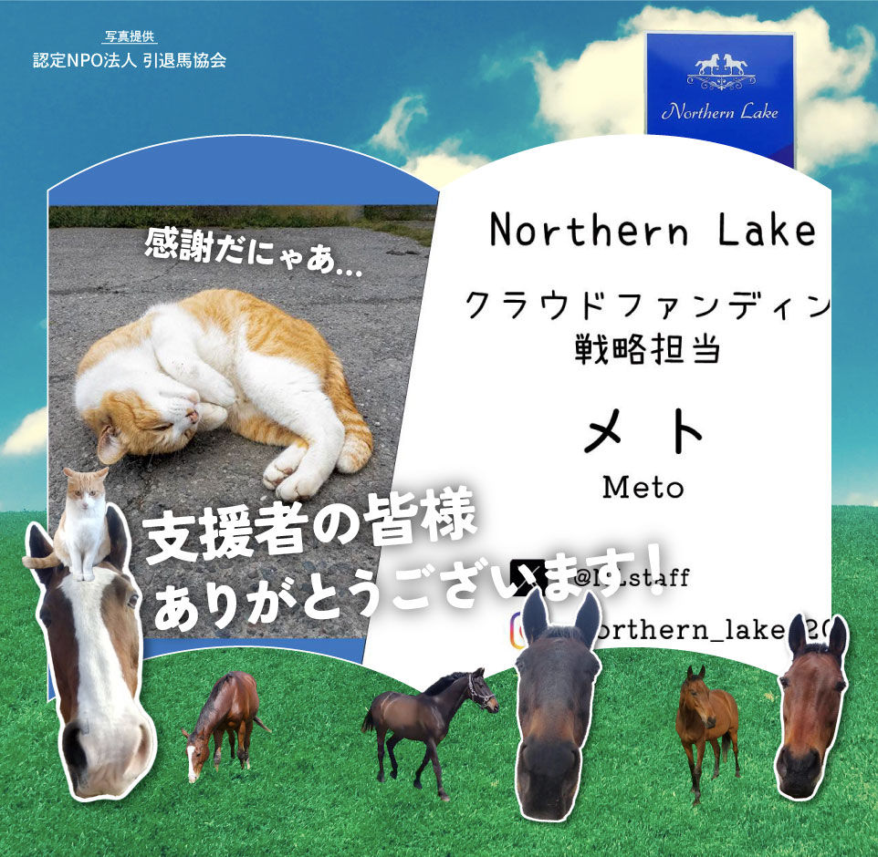 支援者が5000人超!感謝感謝のクラウドファンディング😭 戦略担当のメトも喜んでいます😹