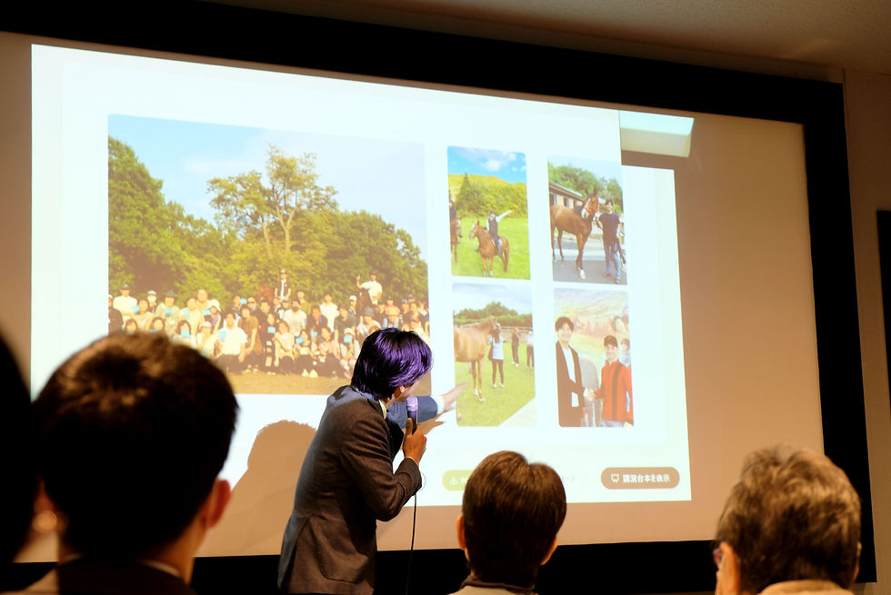 「PONY KIDS」では山本氏も馬の横を歩いてサポートする「サイドウォーカー」を行っていたという