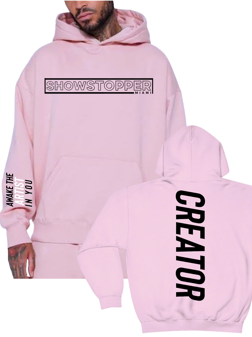 Thumbnail: LIGHT PINK HOODIE - CREATOR