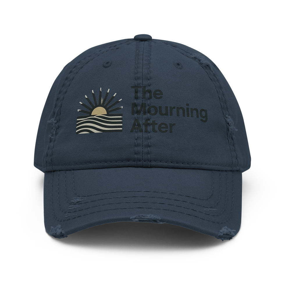 Thumbnail: Distressed Mourning After Hat | Otto Cap 104-1018