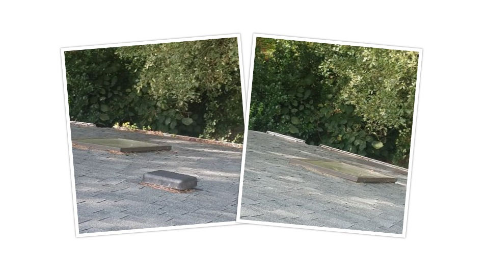 Gutter Cleaning before & after