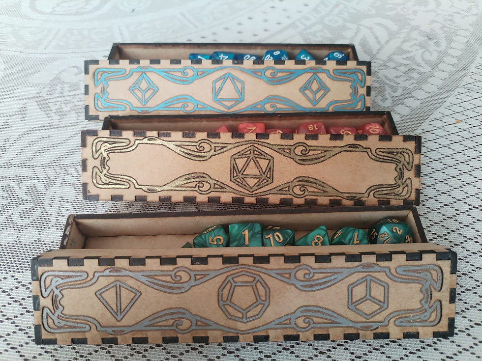 Cajas de dados (Juego de dados aleatorio incluido)