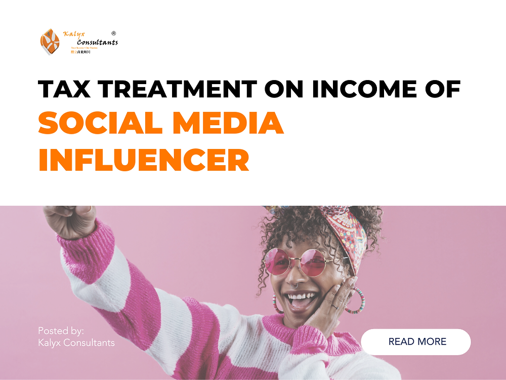 Influencers Income TAX TREATMENT ON INCOME OF SOCIAL MEDIA INFLUENCER