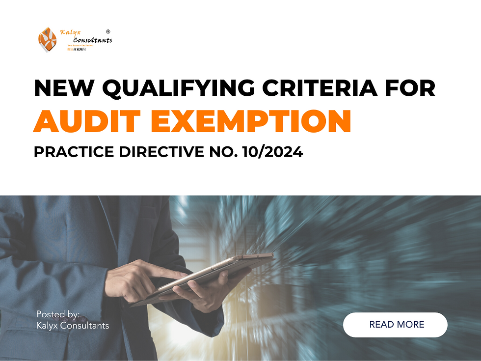 New Qualifying Criteria for Audit Exemption 