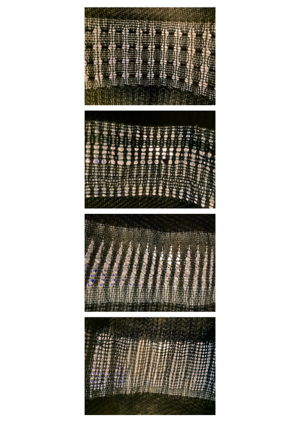 This piece blends traditional Leno-lace techniques with my own inventive improvisations, creating a unique and dynamic expression of the craft.