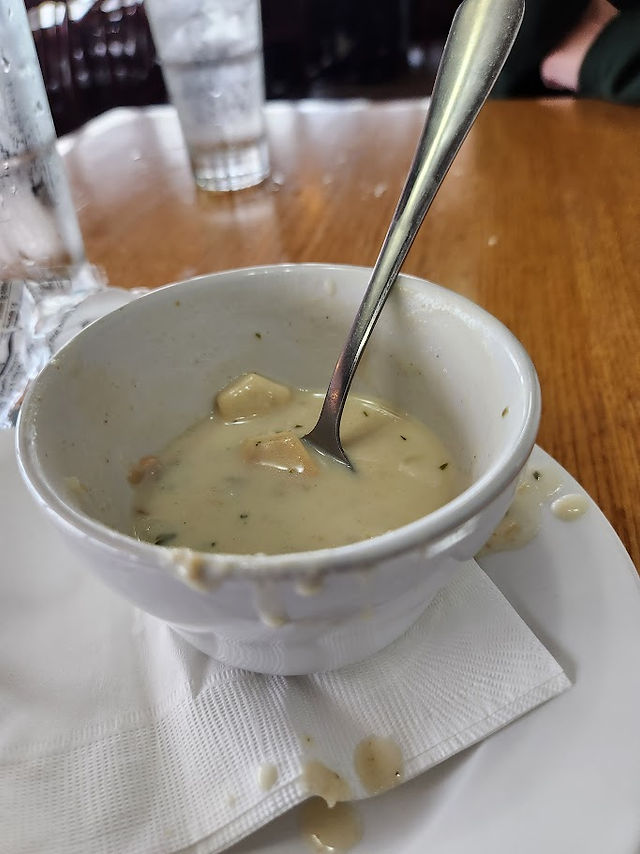 Enjoying some Chowda
