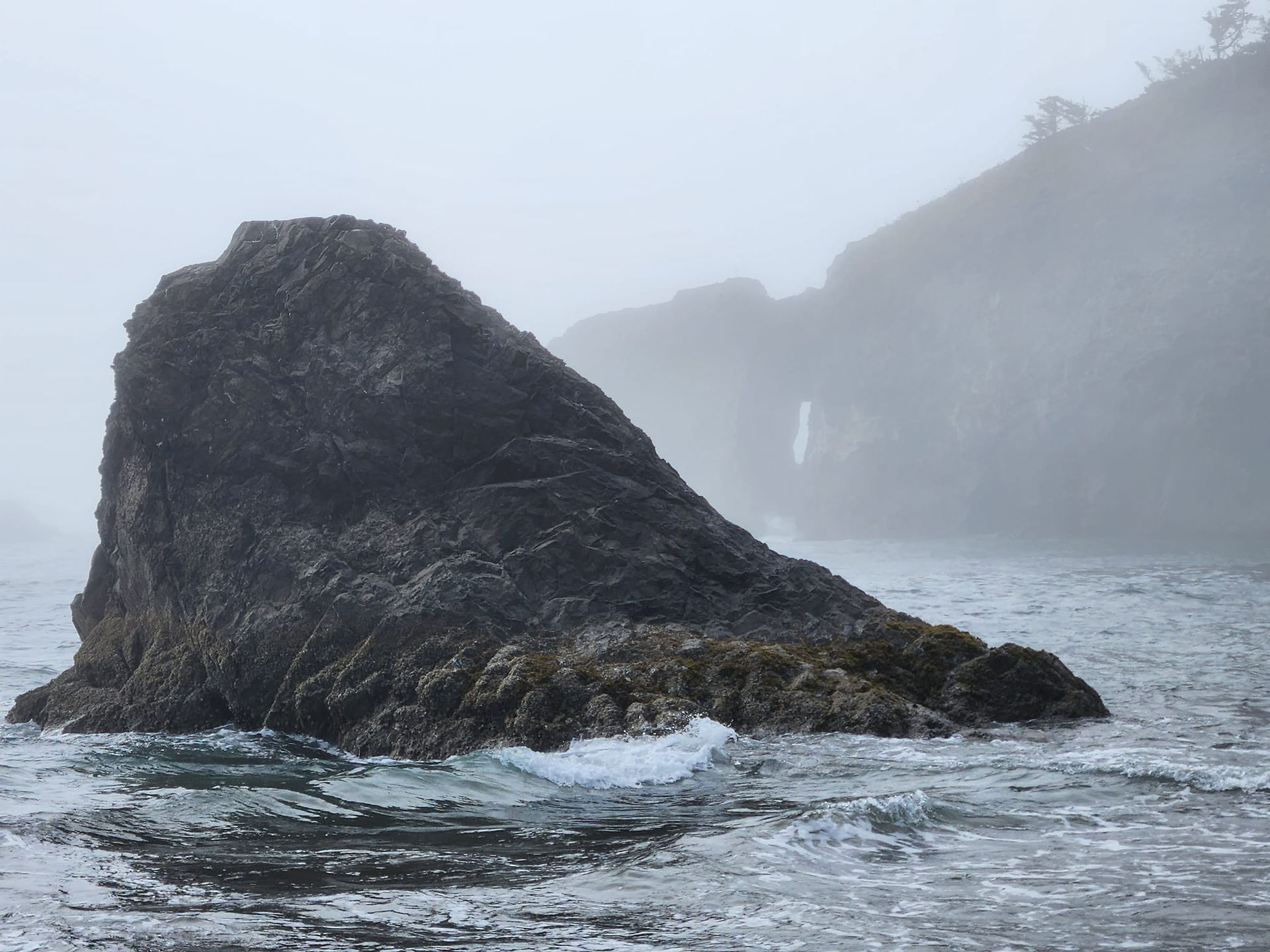 Second Beach - sea stacks