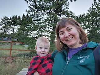 Backyard of our Cabin in Estes Park, CO