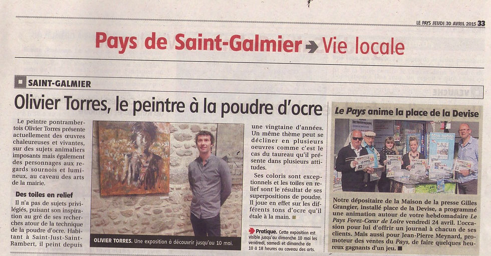 Le Pays, Jeudi 30 Avril 2015