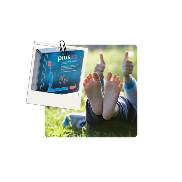 natürliche Entwicklung gesunder Füsse mit Plus 12