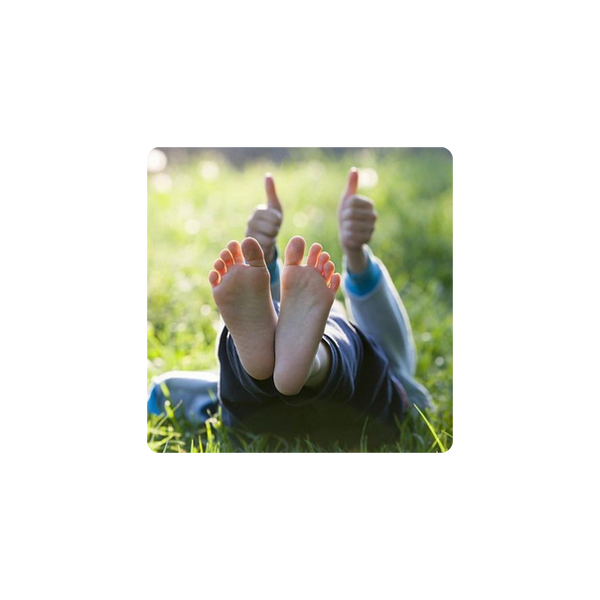 natürliche Entwicklung gesunder Füsse