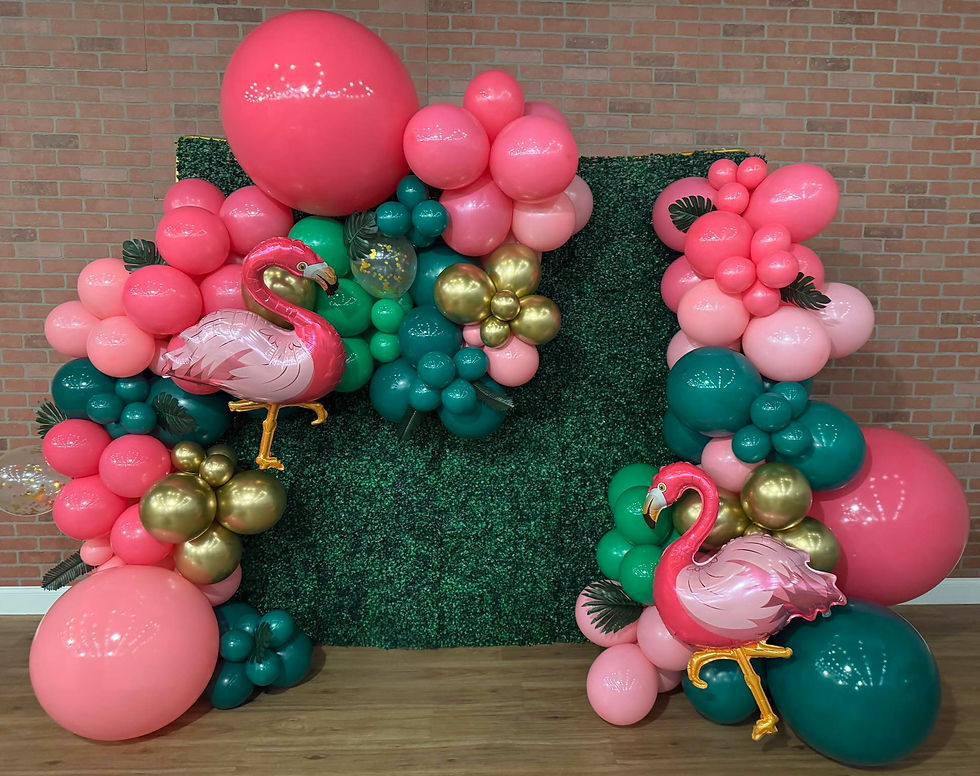 Flamingo garlands