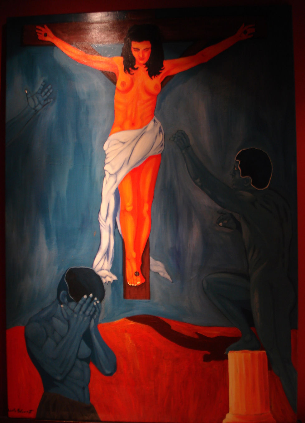 LA FEMME SUR CROIX
