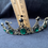 Thumbnail: Tiara Gold with Green and Black Stones