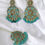 Thumbnail: Polki earrings with tikka 
