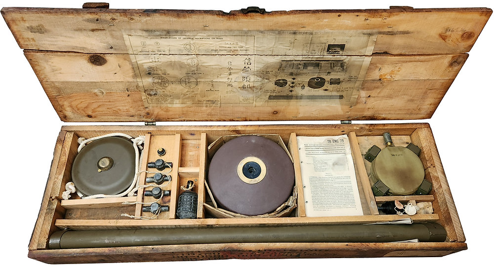 米軍 EXPLOSIVE MINES BOX 米軍 EXPLOSIVE MINES BOX BOX