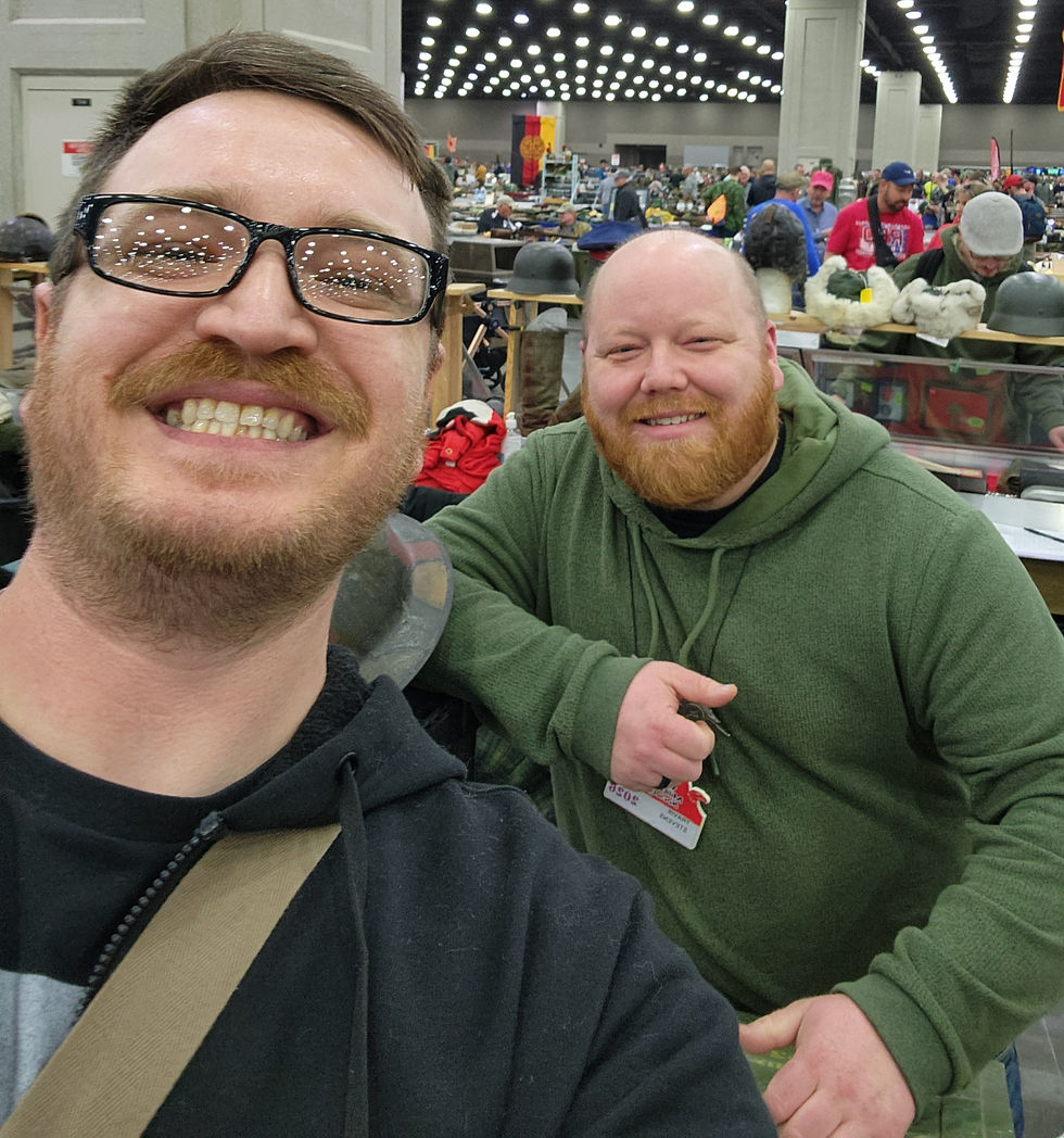 Me and Travis Stevens of Bugme Militaria