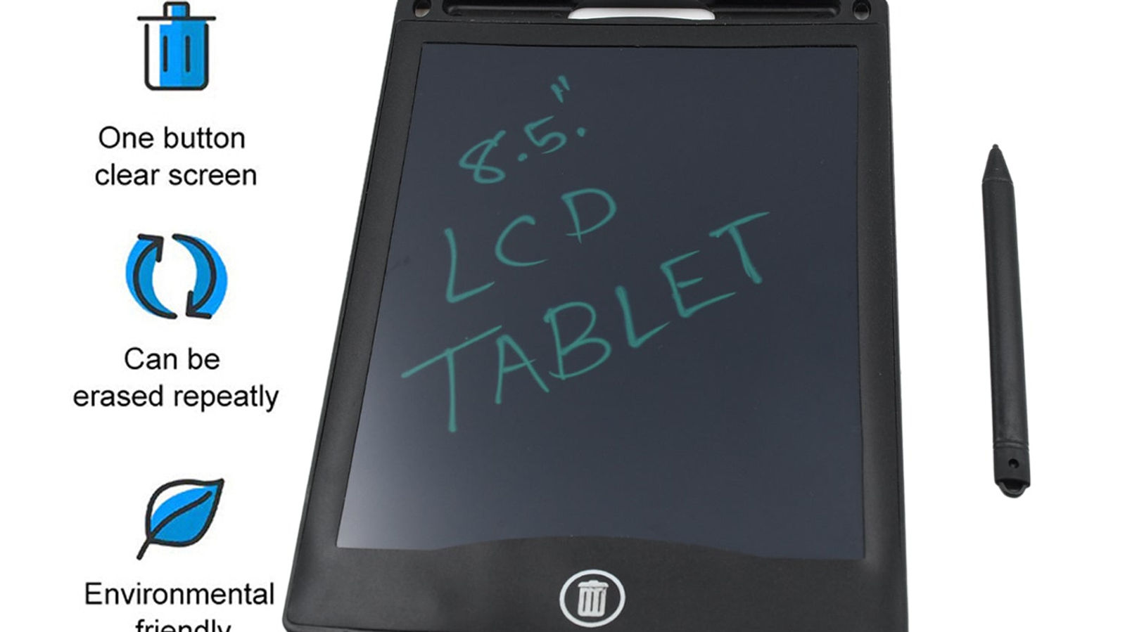 PORTABLE 8.5 inch LCD WRITING TABLET & DIGITAL PAD