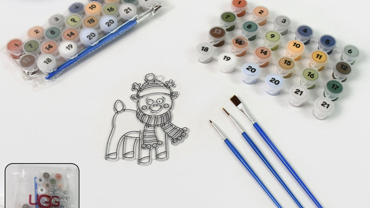 Paint-by-Number Kits (2 Sets, 21 Colors, 6 Brushes)