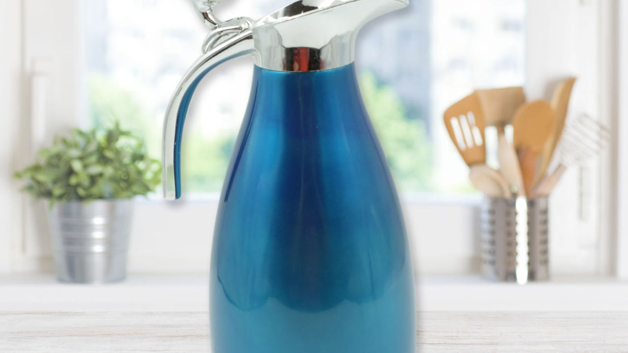 Vacuum Insulated Kettle Jug, Thermos Kettle for Milk, Tea, Beverage (2 Ltr)