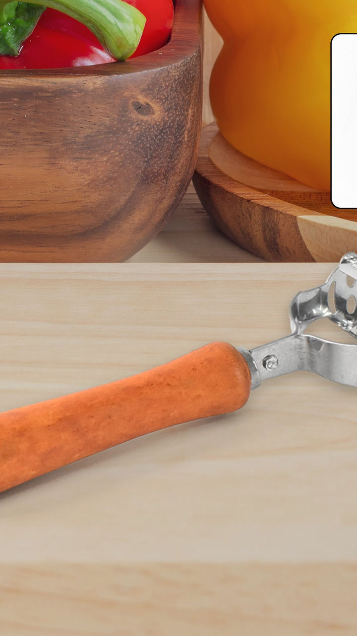 Vegetable and Fruit Peeler with Wooden Handle