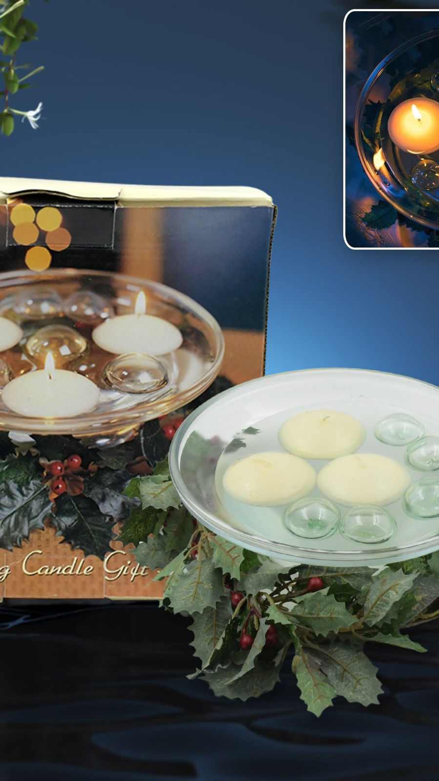 Floating Candle Holder (1 Pc): Romantic Ambiance, Table Decor