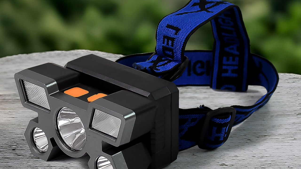 5-LED USB Rechargeable Headlamp